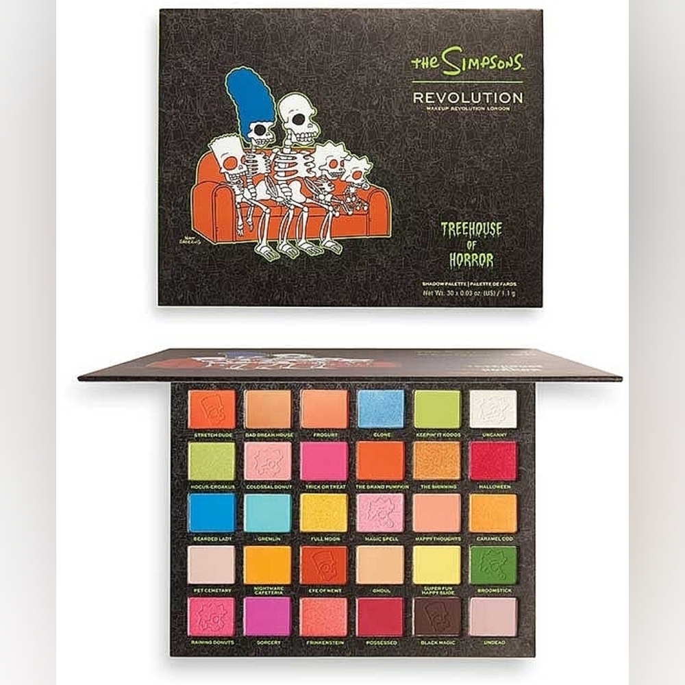 NEW Revolution x The Simpsons Treehouse of Horror Spooktacular Palette -30 Color